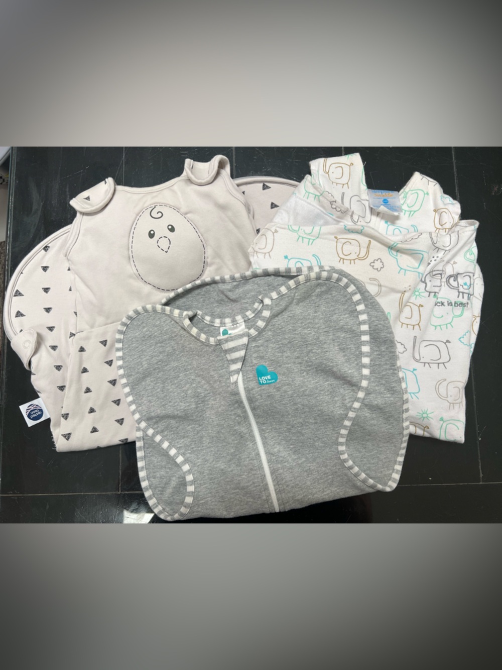 Set of 3 swaddle sleep sacks - Nested Bean, Halo, and Love to Dream Swaddle Up